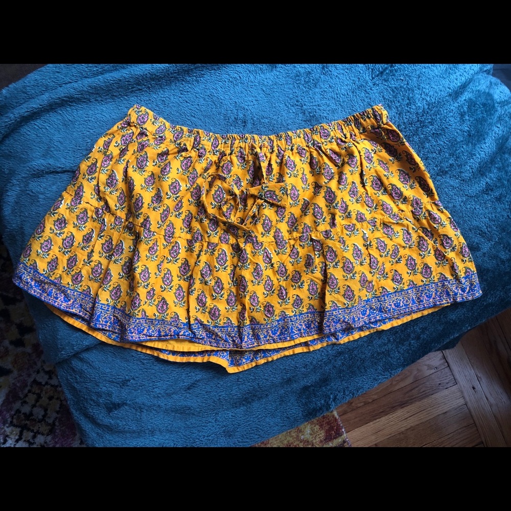 Paisley printed skirt